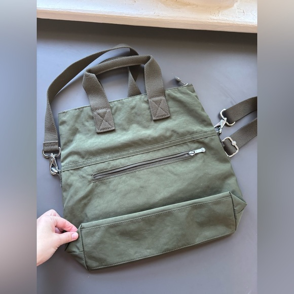 Kipling Eleva Convertible Crossbody Tote- Green - Picture 6 of 11